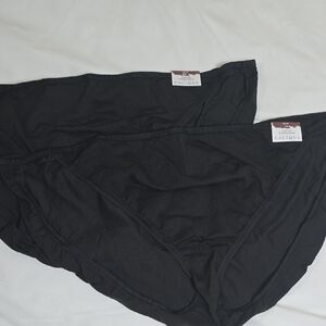 Cacique Bundle Of 2 Cotton String Bikini  Black Briefs Size 26/28 NwT.